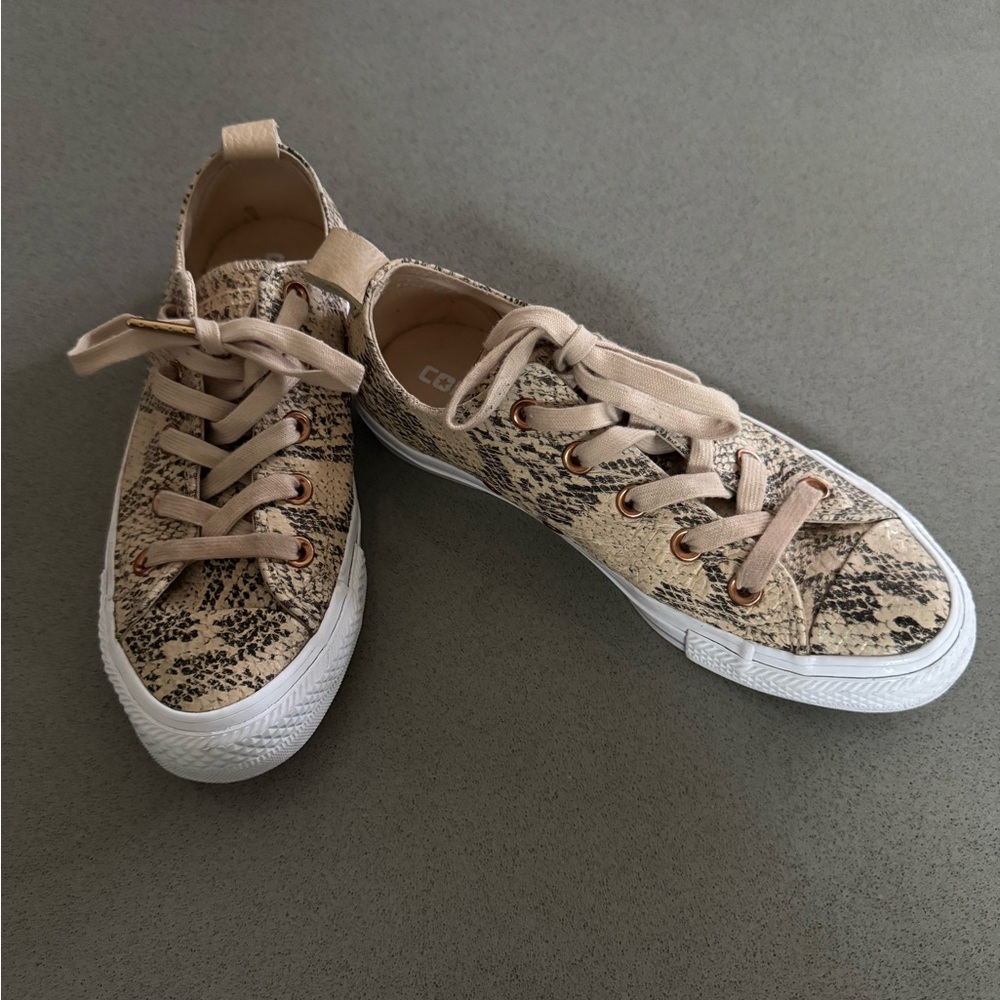 Converse Snake Print Sneakers